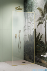 Radaway Modo F SL Brushed Gold II kabina Walk-in 55x201,6cm prawa Szczotkowane Złoto szkło przejrzyste 10419055-99-01R
