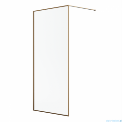 Radaway Modo F II Brushed Copper kabina Walk-in 130x201cm Szczotkowana Miedź szkło przejrzyste 10409134-93-01