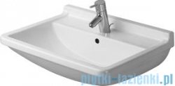 Duravit Starck 3 umywalka z przelewem 60 x 45 cm z przelewem z jednym otworem na baterię 030060 00 00