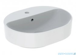 Geberit VariForm Umywalka owalna z półką, z przelewem 50x40cm 500.775.01.2