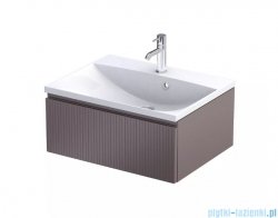 Oristo Brylant szafka podumywalkowa wisząca Ryflowana 60x25x45 mokka mat OR36-SD1S-60-21R