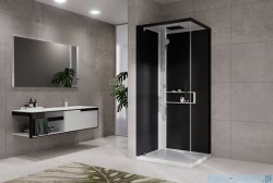 Novellini Glax 2 2.0 kabina z hydromasażem 80x80 lewa biała G22GF89SM1-1UH