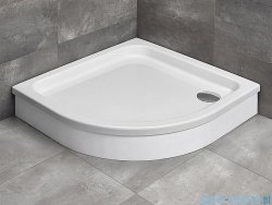 Radaway Brodzik półokrągły Siros A 80x80 na podstawie styropianowej SBA8817-1