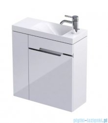 Oristo Silver szafka z umywalką 55x55x22cm biały połysk OR33-ZD2D-55-1-L