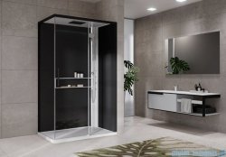 Novellini Glax 2 2.0 kabina z hydromasażem 120x90 prawa biała G222P299DT1-1UH