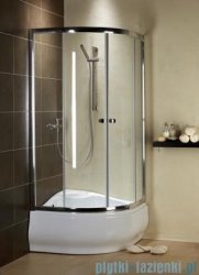 Radaway Premium A Kabina półokrągła 90x90x170 szkło grafitowe 30401-01-05