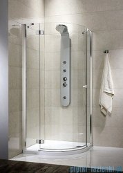 Radaway Kabina prysznicowa Fuenta PDJ 90x90 lewa szkło przejrzyste + Brodzik Delos A + syfon 381004-01NL