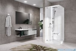 Novellini Glax 2 2.0 kabina z hydromasażem hydro plus 80x80 lewa total biała G22GF80ST1L-1UU