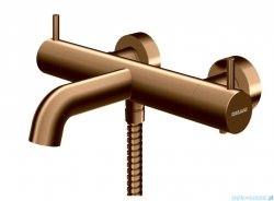 Kohlman Axel Brushed Copper bateria wannowa termostatyczna bez zestawu prysznicowego miedź szczotkowana QW710ABC