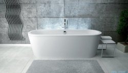 Besco Victoria wanna 160x75cm wolnostojąca z przelewem i syfonem automatycznym #WKV-160WOP