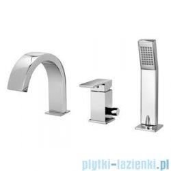 Paffoni  Bateria wannowa 3-otworowa ELLE chrom EL040CRCR