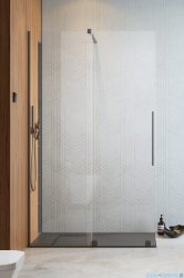 Radaway Furo Brushed GunMetal  kabina Walk-in 100x200cm lewa szczotkowany grafit 10106538-92-01L/10110494-01-01