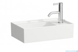 Laufen Kartell umywalka ścienna z ukrytym liniowym odpływem z powłoką  LCC Active (LAUFEN Clean Coat Active) 46x28cm biały  H815334A001111