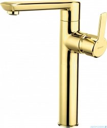 Deante Arnika Gold bateria umywalkowa wysoka złota BQA Z20K