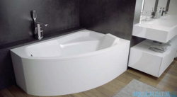 Besco Rima 150x95cm wanna asymetryczna prawa + obudowa + syfon #WAR-150-NP/OAR-150-P/L/19975