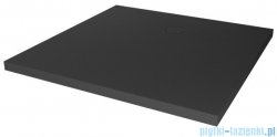 New Trendy Nex Shade brodzik konglomeratowy z strukturą kwadratowy 100x100x3.5 cm antracyt B-0502