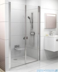 Ravak Chrome CSDL2 drzwi prysznicowe 90cm aluminium transparent 0QV7CC0LZ1