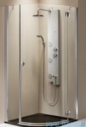 Radaway Essenza PDJ kabina 90x90 prawa szkło przejrzyste + brodzik Delos A + syfon