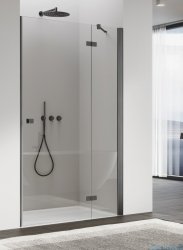 Ronal ANNEA AN13 Gunmetal szczotkowany Drzwi jednoczęściowe ze ścianką stałą w linii 100x200cm prawe grafit szczotkowany AN13D10002607