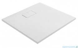 Oltens Bergytan brodzik kwadratowy 90x90 cm RockSurface biały 17101000