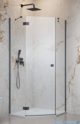 Radaway Essenza 8 Brushed GunMetal Ptj kabina pięciokątna 100x100cm lewa szczotkowany grafit 10490000-92-01L/10490300-01-01