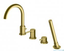 Kohlman Axel Brushed Gold bateria wannowa złoto szczotkowane QB244AGDB