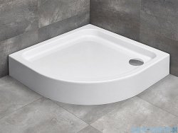Radaway Brodzik półokrągły Siros A 80x80 Compact na podstawie styropianowej ze zintegrowaną obudową SBA8817-2