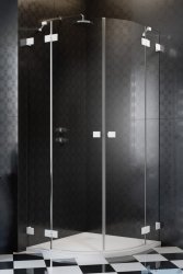 Radaway Essenza Pro White Pdd kabina 80x80cm przejrzyste 10095080-04-01L/10095080-04-01R
