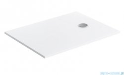 Omnires AQUAPURE M+ konglomeratowy brodzik prysznicowy antypoślizgowy 80x140 biały mat AQUAPURE80-140BM