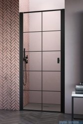 Radaway Nes 8 Black Dwj I Factory Drzwi wnękowe 100cm lewe czarny mat/szkło przejrzyste 10076100-54-55L
