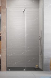 Radaway Furo Brushed Nickel DWJ drzwi prysznicowe 110cm prawe szczotkowany nikiel 10107572-91-01R/10110530-01-01 