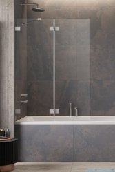 Radaway Essenza Pro Brushed Nickel Pnd II parawan nawannowy 100cm lewy szczotkowany nikiel 10102100-91-01L