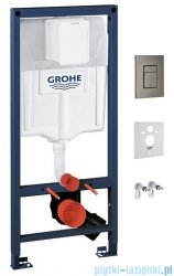 Omnires Grohe Rapid stelaż podtynkowy do WC zestaw 4w1 przycisk grafit RAPIDSETGR