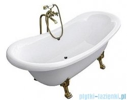 Besco Amelia wanna owalna Retro 190x77 + nogi białe #WKA-190WO+B