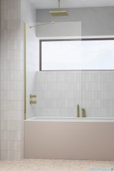 Radaway Modo New Brushed Gold Pnj parawan nawannowy 70cm L/P szczotkowane złoto 10006070-99-01