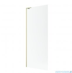 Radaway Modo SL II Brushed Light Gold kabina Walk-in 90x200 lewa szczotkowane jasne złoto szkło przejrzyste 10319094-98-01L