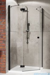 Radaway Essenza New Black Ptj kabina pięciokątna 100x90cm lewa szkło przejrzyste 385010-54-01L/385057-54-01