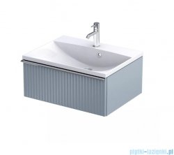 Oristo Etna Konsola podumywalkowa wisząca Ryflowana 60x45x25 szaroniebieski  mat OR52-SD1S-60-16R