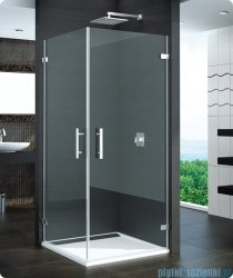 SanSwiss Pur PUE1 Wejście narożne 1-częściowe 40-100cm profil chrom szkło Durlux 200 Prawe PUE1DSM11022