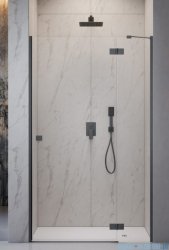 Radaway Essenza 8 Brushed GunMetal Dwj drzwi wnękowe 110cm prawe szczotkowany grafit/szkło przejrzyste 10480712-01-01R/10460337-92-01R