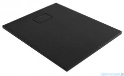 Oltens Bergytan brodzik prostokątny 120x80 cm RockSurface czarny mat 15103300