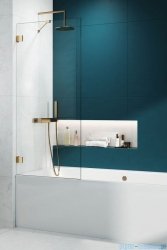Radaway Essenza Pro Gold Pnj II parawan nawannowy 90cm L/P złoty połysk/szkło przejrzyste 10101090-09-01
