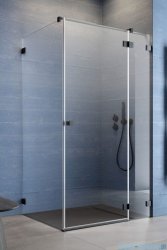 Radaway Essenza Pro Black Kdj kabina 80x90cm prawa czarny mat/szkło przejrzyste 10097080-54-01R/10098090-01-01