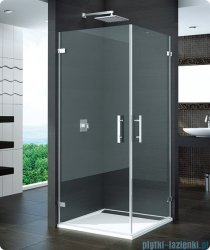 SanSwiss Pur PUE1 Wejście narożne 1-częściowe 40-100cm profil chrom szkło Durlux 200 Lewe PUE1GSM11022
