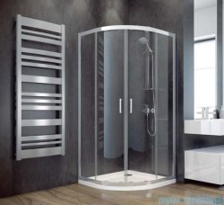 Besco Modern kabina półokrągła 90x90x185cm grafit MP-90-185-G
