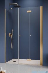 Radaway Nes Gold DWSB drzwi wnękowe 110cm W3 prawe złoty połysk szkło przejrzyste 10044650-09-01R/10045450-01-01