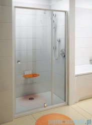 Ravak Drzwi prysznicowe obrotowe Pivot PDOP2-110 białe + chrom transparent 03GD0100Z1
