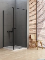 New Trendy New Soleo Black kabina 70x110x195 cm wspornik prosty przejrzyste D-0229A/D-0148B-WP