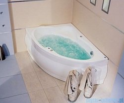 Poolspa Wanna asymetryczna EUROPA 165x105 lewa + hydromasaż Smart 2 PHA4810ST2C0000