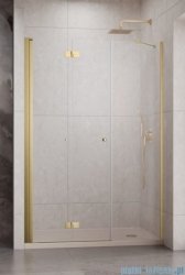 Radaway Nes Brushed Gold DWSB drzwi wnękowe 110cm W2 lewe złoto szczotkowane szkło przejrzyste 10044750-99-01L/10045350-01-01